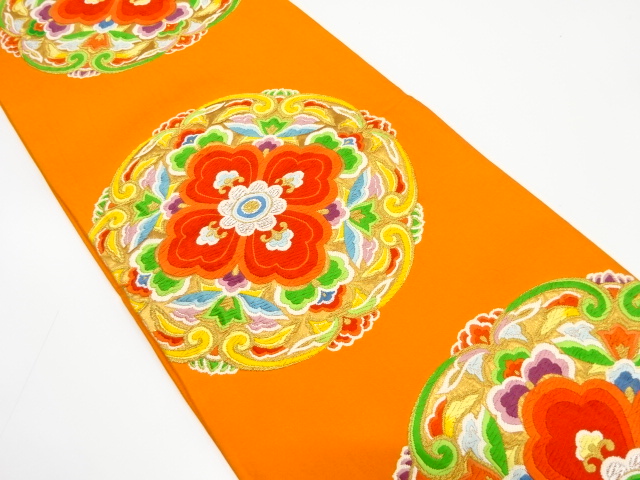 アンティーク　華紋織り出し袋帯（着用可）